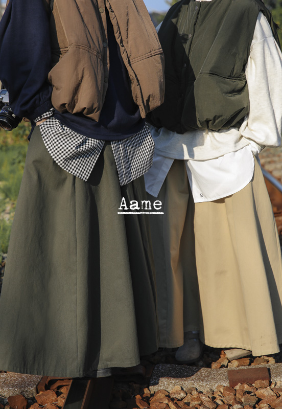 Aame Wooded Skirt 빡선생