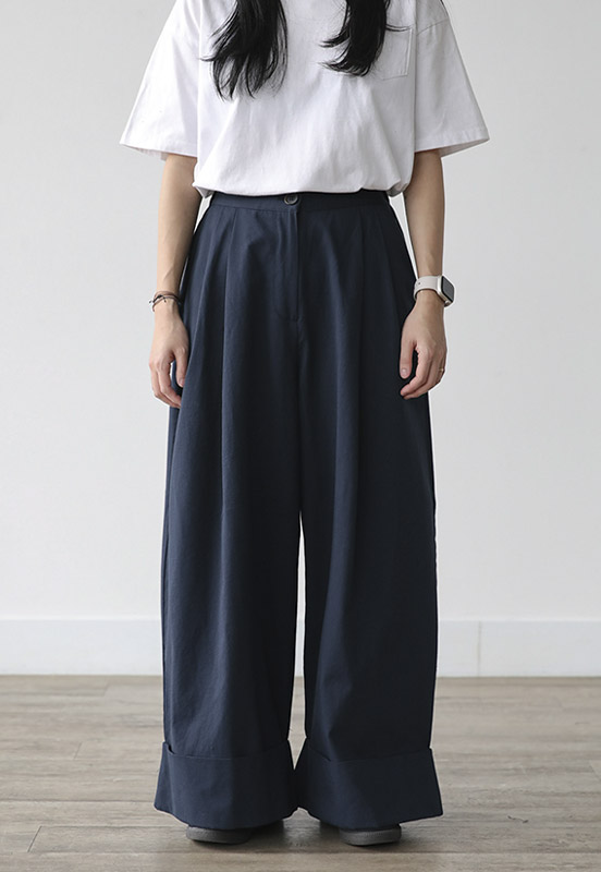 Iso Roll-Up Wide Pants 빡선생